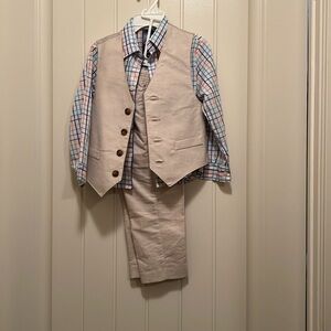 IZOD 3T Boy 3-Piece Set with Collared Dress Shirt, Vest, and Pants